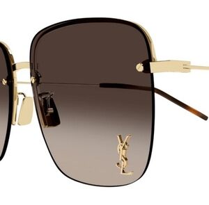 Yves Saint Laurent Gold Sunglasses YSL